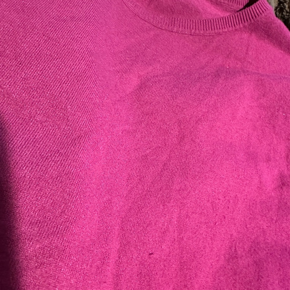 Sioni Fuchsia Knit Top 1x - Picture 3 of 7